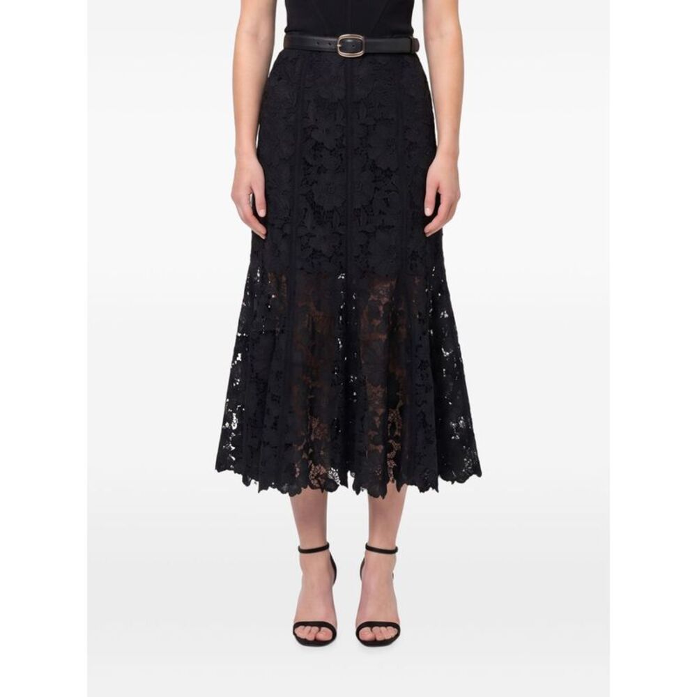 Self Portrait Women Lace Midi Skirt